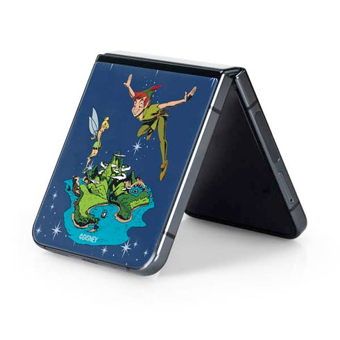 Disney Peter Pan and Tinker Bell in Neverland Galaxy Z Flip5 5G Skin