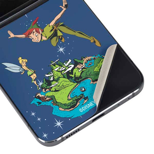 Disney Peter Pan and Tinker Bell in Neverland Galaxy Z Flip5 5G Skin