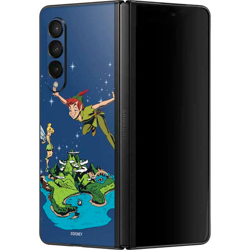 Disney Peter Pan and Tinker Bell in Neverland Galaxy Z Fold3 5G Skin