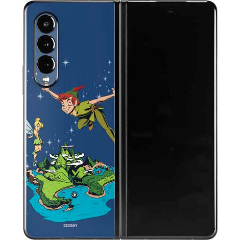 Disney Peter Pan and Tinker Bell in Neverland Galaxy Z Fold3 5G Skin