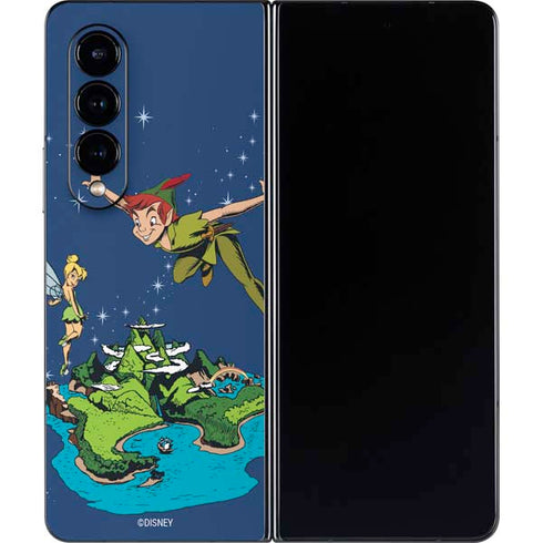 Disney Peter Pan and Tinker Bell in Neverland Galaxy Z Fold4 5G Skin