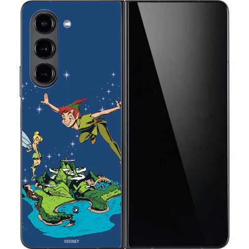 Disney Peter Pan and Tinker Bell in Neverland Galaxy Z Fold5 5G Skin