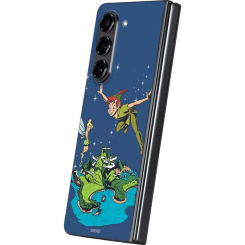 Disney Peter Pan and Tinker Bell in Neverland Galaxy Z Fold5 5G Skin