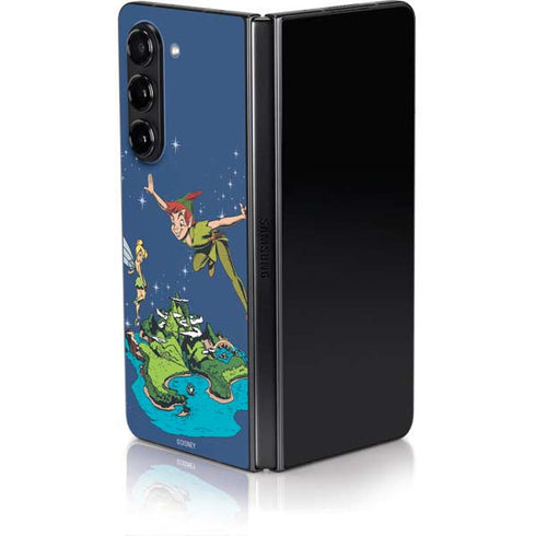 Disney Peter Pan and Tinker Bell in Neverland Galaxy Z Fold5 5G Skin