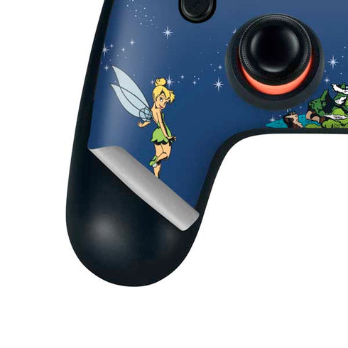 Disney Peter Pan and Tinker Bell in Neverland Google Stadia Controller Skin