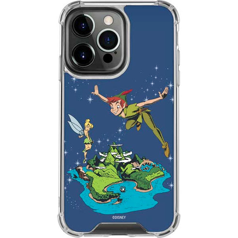 Disney Peter Pan and Tinker Bell in Neverland iPhone 14 Pro Clear Case