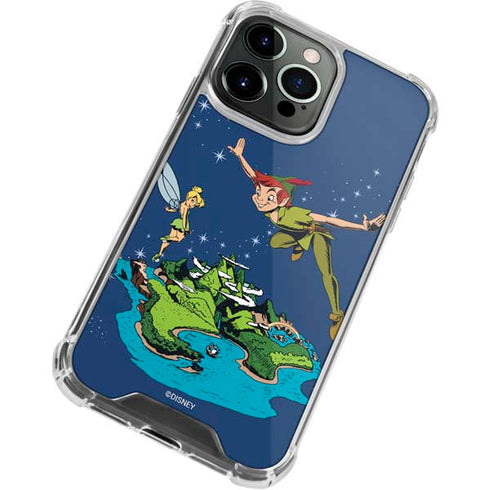 Disney Peter Pan and Tinker Bell in Neverland iPhone 14 Pro Clear Case