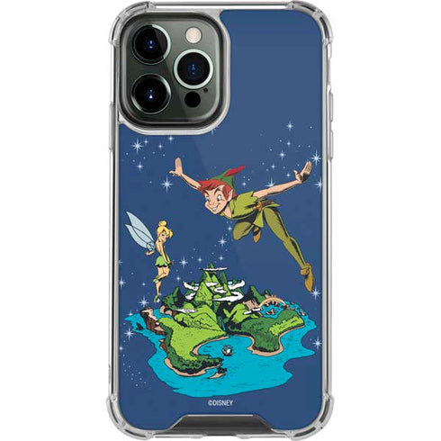 Disney Peter Pan and Tinker Bell in Neverland iPhone 14 Pro Max Clear Case