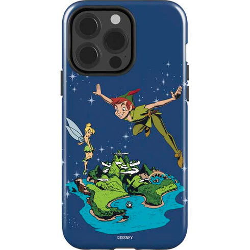 Disney Peter Pan and Tinker Bell in Neverland iPhone 15 Pro Impact Case
