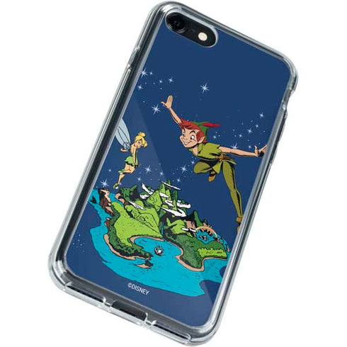 Disney Peter Pan and Tinker Bell in Neverland iPhone SE (2nd & 3rd Gen) Clear Case