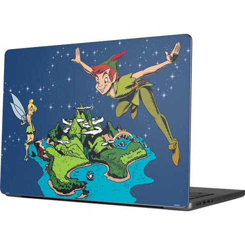 Disney Peter Pan and Tinker Bell in Neverland MacBook Pro 14in (2021-24) Skin