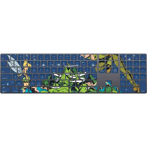 Disney Peter Pan and Tinker Bell in Neverland Magic Keyboard with Numeric Keypad Skin