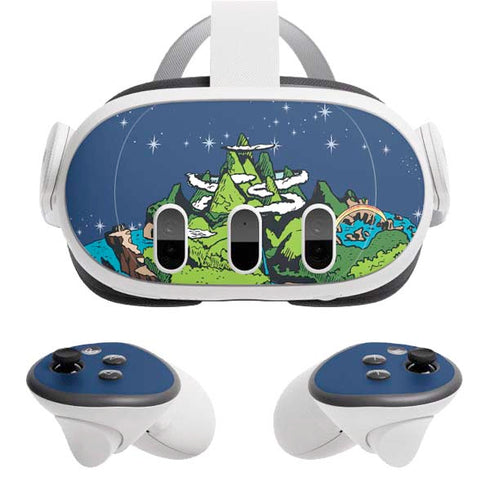 Disney Peter Pan and Tinker Bell in Neverland Meta Quest 3 Skin