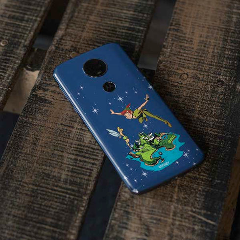 Disney Peter Pan and Tinker Bell in Neverland Moto E5 Plus Skin