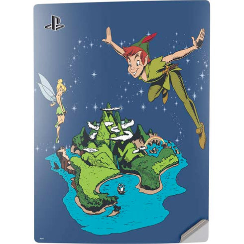Disney Peter Pan and Tinker Bell in Neverland PS5 Digital Edition Console Skin