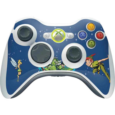 Disney Peter Pan and Tinker Bell in Neverland Xbox 360 Wireless Controller Skin