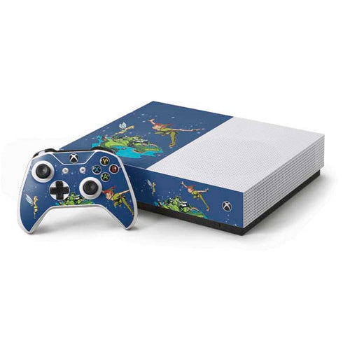 Disney Peter Pan and Tinker Bell in Neverland Xbox One S All-Digital Edition Bundle Skin
