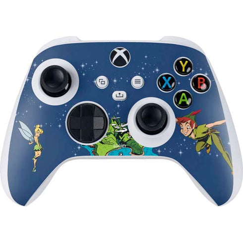 Disney Peter Pan and Tinker Bell in Neverland Xbox Series S Controller Skin