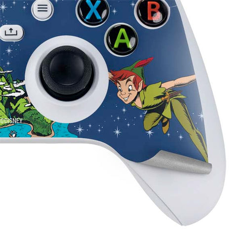 Disney Peter Pan and Tinker Bell in Neverland Xbox Series S Controller Skin