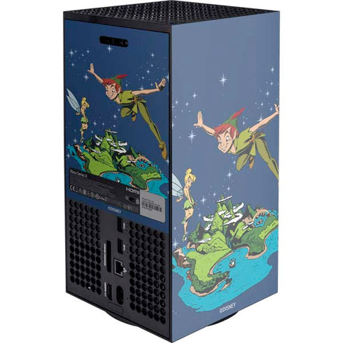 Disney Peter Pan and Tinker Bell in Neverland Xbox Series X Console Skin