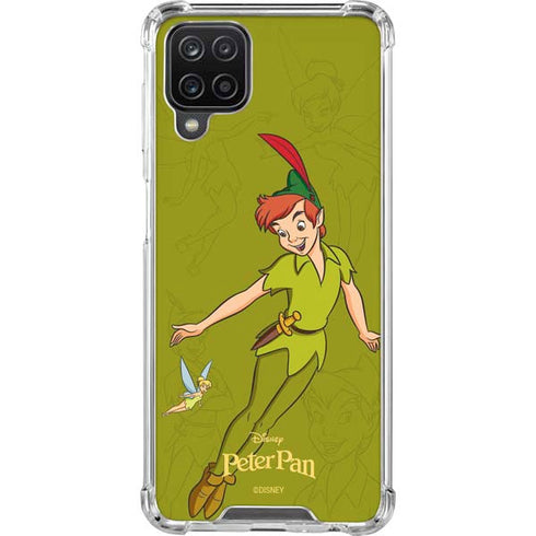 Disney Peter Pan and Tinker Bell Portrait Galaxy A12 Clear Case