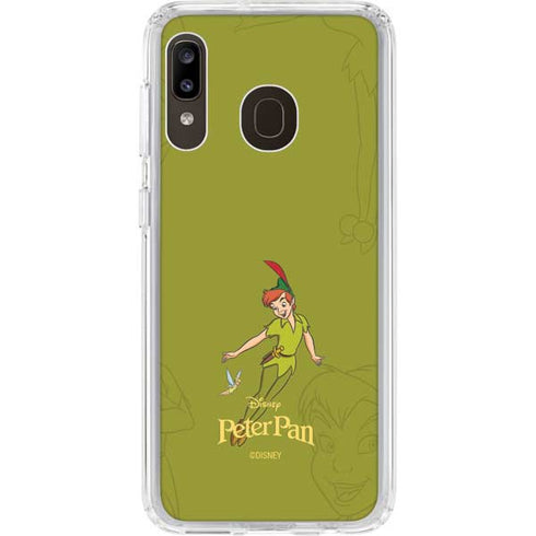 Disney Peter Pan and Tinker Bell Portrait Galaxy A20 Clear Case