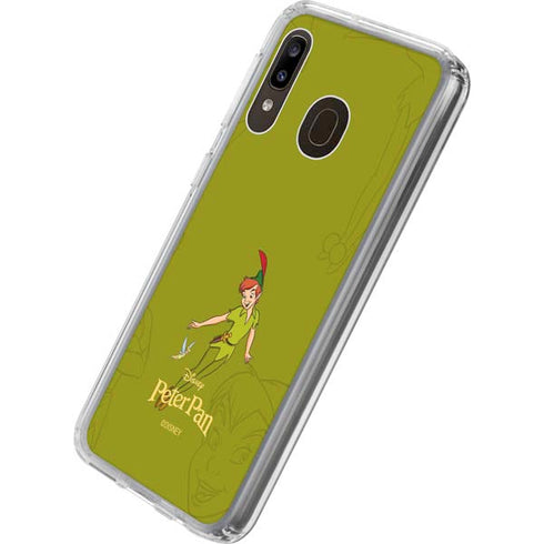Disney Peter Pan and Tinker Bell Portrait Galaxy A20 Clear Case