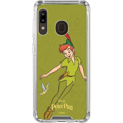 Disney Peter Pan and Tinker Bell Portrait Galaxy A30 Clear Case