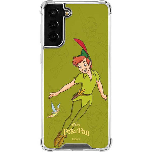 Disney Peter Pan and Tinker Bell Portrait Galaxy S21 FE Clear Case