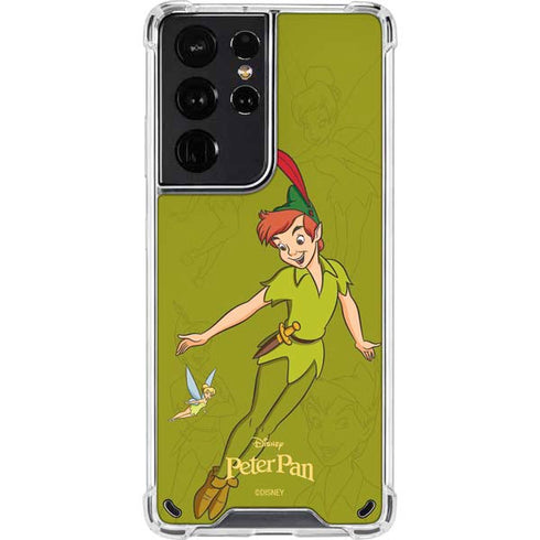 Disney Peter Pan and Tinker Bell Portrait Galaxy S21 Ultra 5G Clear Case