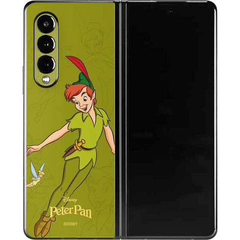 Disney Peter Pan and Tinker Bell Portrait Galaxy Z Fold3 5G Skin
