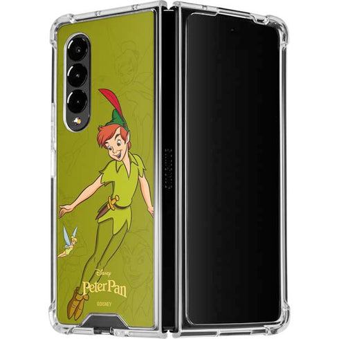 Disney Peter Pan and Tinker Bell Portrait Galaxy Z Fold4 5G Clear Case