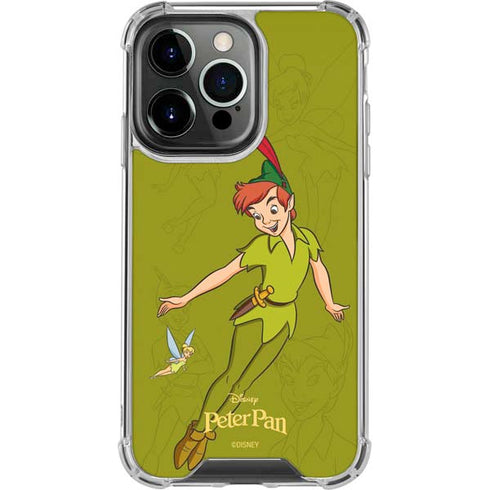 Disney Peter Pan and Tinker Bell Portrait iPhone 14 Pro Clear Case
