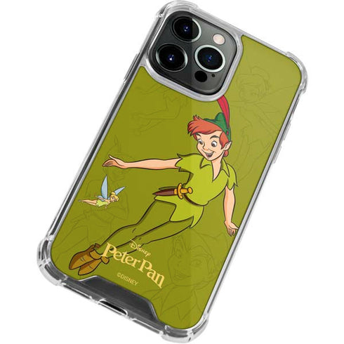 Disney Peter Pan and Tinker Bell Portrait iPhone 14 Pro Clear Case