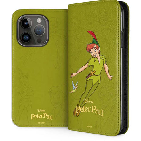 Disney Peter Pan and Tinker Bell Portrait iPhone 14 Pro Folio Case