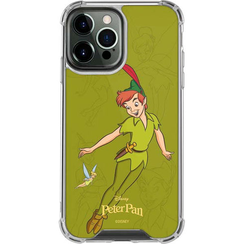 Disney Peter Pan and Tinker Bell Portrait iPhone 14 Pro Max Clear Case