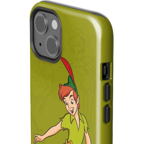 Disney Peter Pan and Tinker Bell Portrait iPhone 15 Impact Case