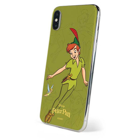 Disney Peter Pan and Tinker Bell Portrait iPhone X Skin