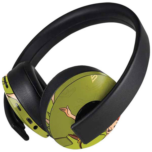 Disney Peter Pan and Tinker Bell Portrait PlayStation 4 Gold Wireless Headset Skin