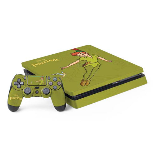 Disney Peter Pan and Tinker Bell Portrait PS4 Slim Bundle Skin