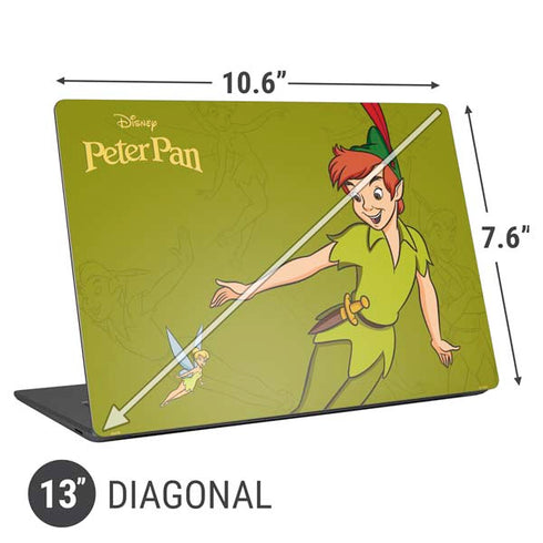 Disney Peter Pan and Tinker Bell Portrait Universal Laptop 13in (10.6 x 7.6in) Skin