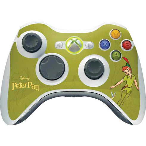 Disney Peter Pan and Tinker Bell Portrait Xbox 360 Wireless Controller Skin