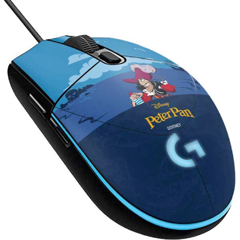 Disney Peter Pan Captain Hook and Smee G203 Prodigy RGB Wired Gaming Mouse Skin