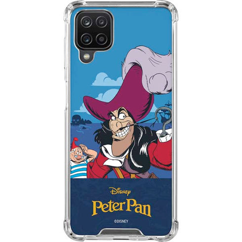 Disney Peter Pan Captain Hook and Smee Galaxy A12 Clear Case