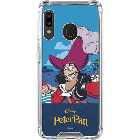 Disney Peter Pan Captain Hook and Smee Galaxy A30 Clear Case