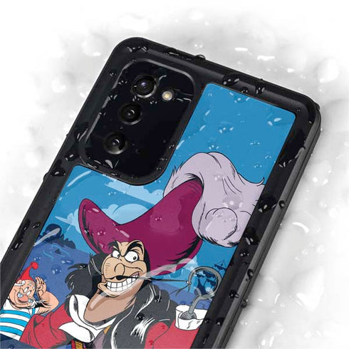 Disney Peter Pan Captain Hook and Smee Galaxy Note20 5G Waterproof Case
