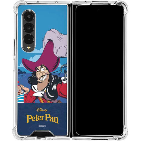 Disney Peter Pan Captain Hook and Smee Galaxy Z Fold4 5G Clear Case