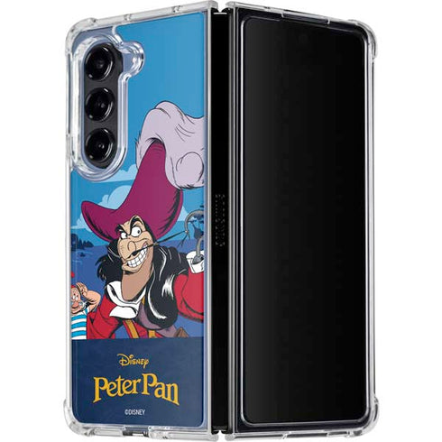 Disney Peter Pan Captain Hook and Smee Galaxy Z Fold5 5G Clear Case