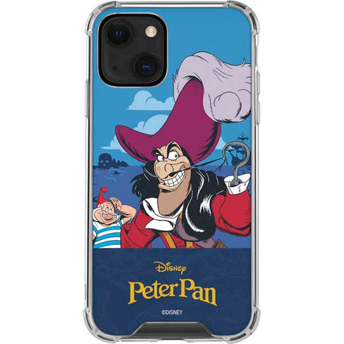 Disney Peter Pan Captain Hook and Smee iPhone 13 Mini Clear Case