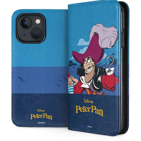 Disney Peter Pan Captain Hook and Smee iPhone 14 Folio Case